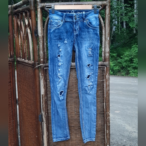 Revolution Distressed Blue Jeans - Picture 1 of 8